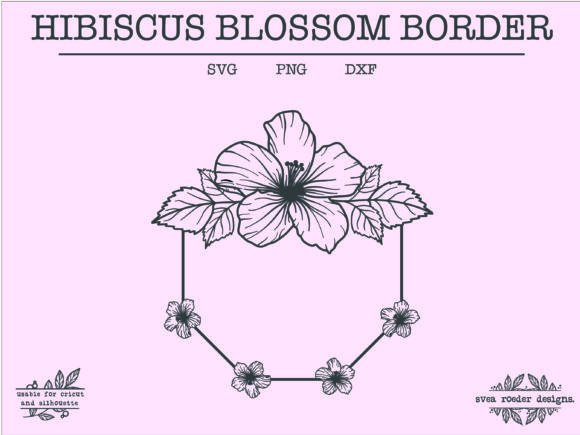 Download Hibiscus Wreath Lineart Svg Wildflower - Art Collection