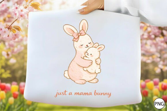 Download Cute Mama Bunny Clipart PNG - Art Collection