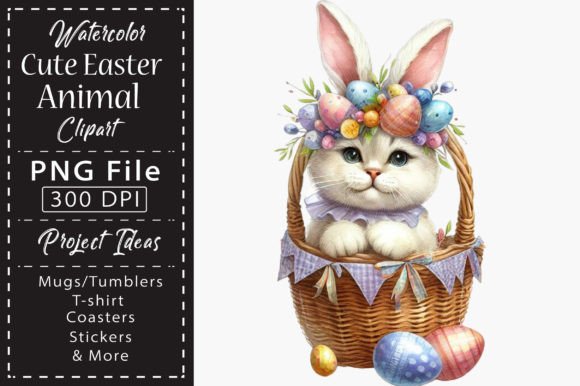 Download Watercolor Cute Easter Animal Clipart - Art Collection