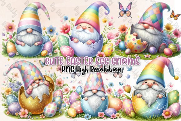 Download Cute Easter Egg Gnome Clipart PNG - Art Collection