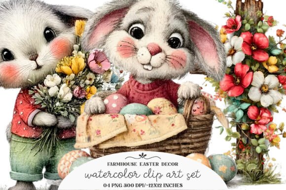 Download Farmhouse Easter Decor Clipart - Art Collection