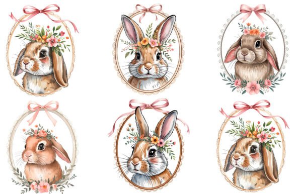 Download Vintage Easter Bunny Clipart Png Easter - Art Collection