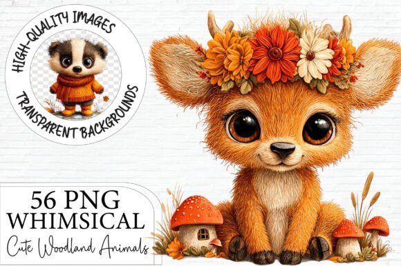 Download Cute Woodland Animals PNG Clipart - Art Collection