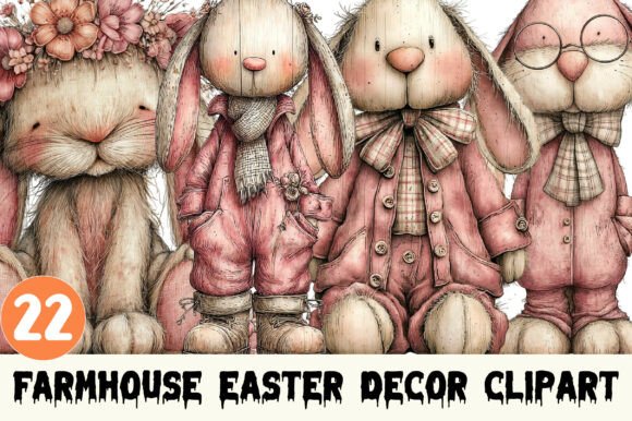 Download Farmhouse Easter Decor Clipart. - Art Collection