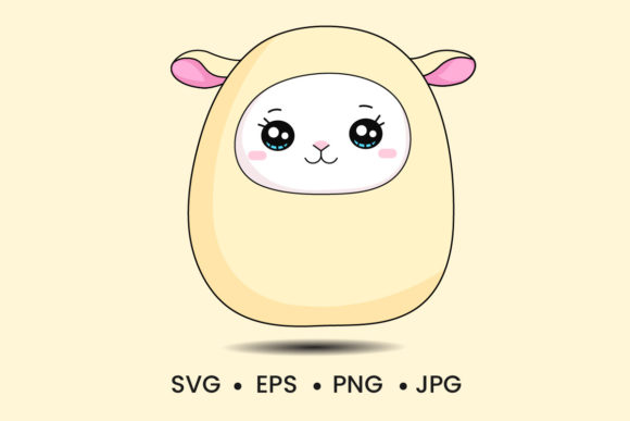 Download Cute Baby Lamb Clipart Vector Design - Art Collection