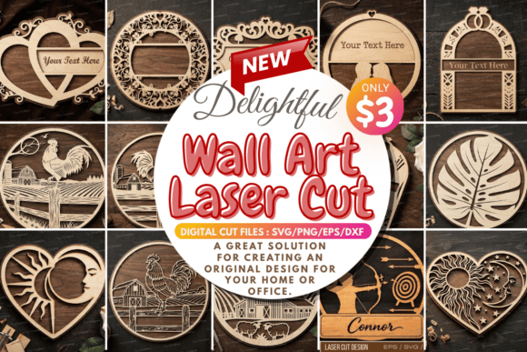 Download Laser Cut Wall Art Mega SVG Bundle - Art Collection