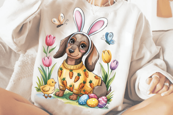 Download Cute Easter Dog Bunny Ears PNG Clipart D - Art Collection