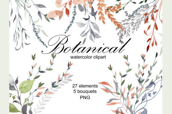 Download Watercolor Botanical Clipart. - Art Collection