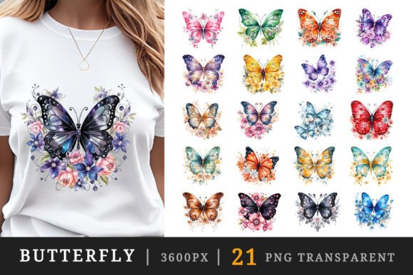 Download Butterfly Printable Sublimation Clipart - Art Collection