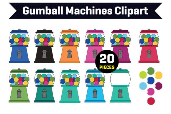 Download Gumball Machines Clipart - Art Collection