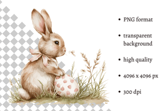 Download Cute Watercolor Easter Bunny Clipart - Art Collection