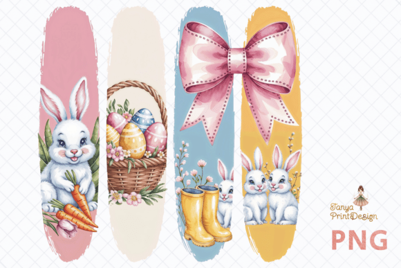 Download Easter Brush Stroke Clipart Bow &amp; Bunny - Art Collection