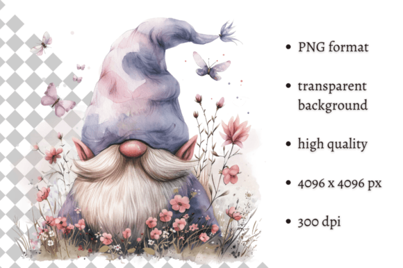 Download Watercolor Spring Floral Gnome Clipart - Art Collection