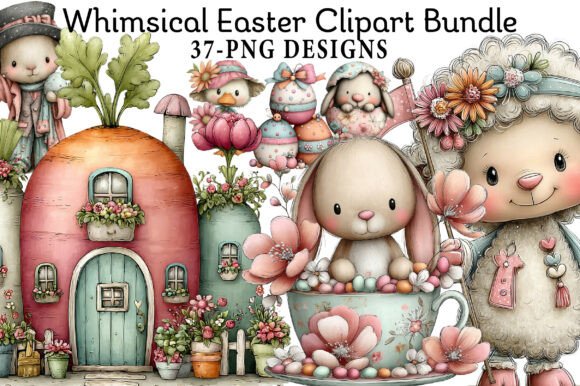 Download Whimsical Easter Clipart - Art Collection