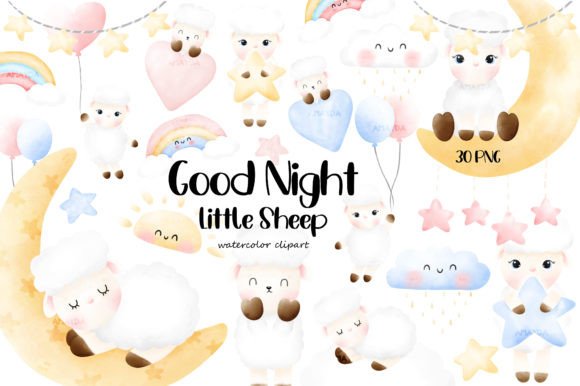 Download Little Sheep Watercolor Clipart - Art Collection