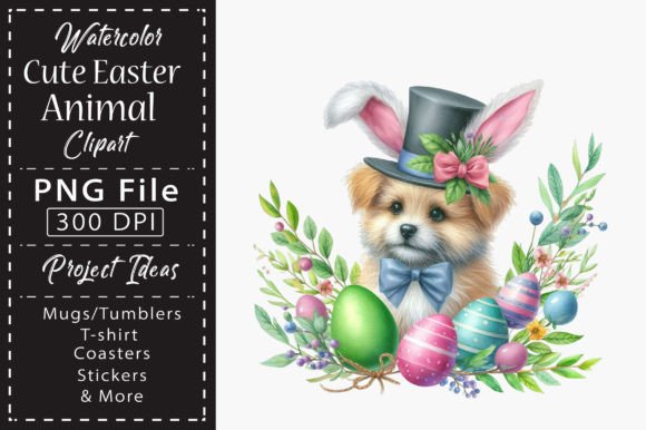Download Watercolor Cute Easter Animal Clipart - Art Collection