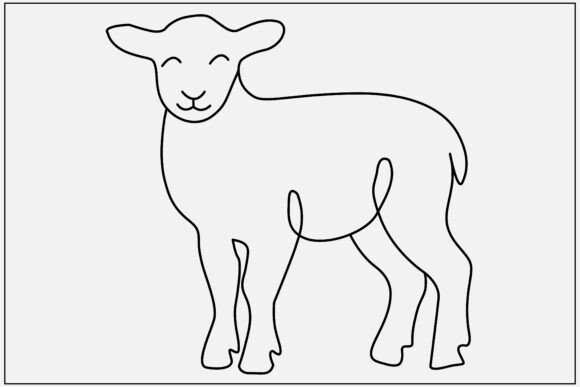 Download Lamb Line Art - Art Collection