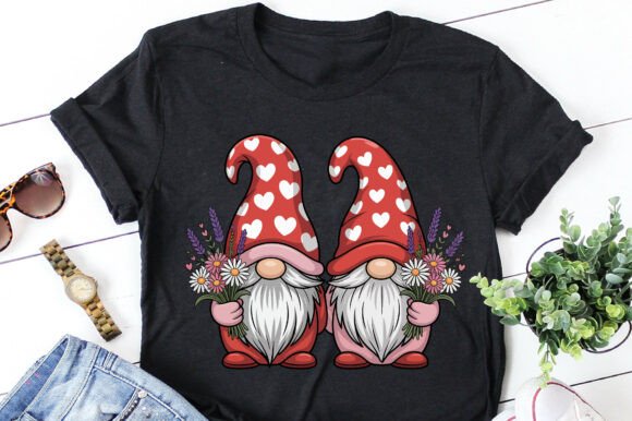Download Valentine Gnome with Flowers Clipart Png - Art Collection
