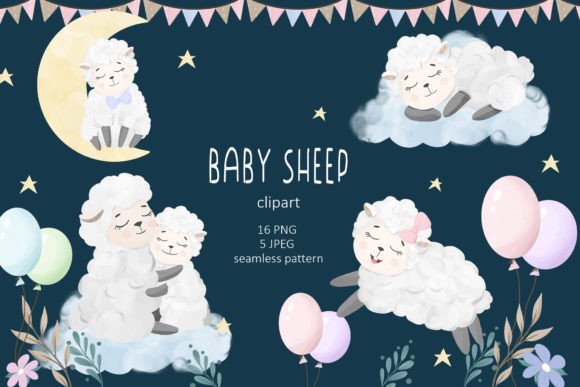 Download Cute Baby Sheep Clipart PNG, Baby Animal - Art Collection
