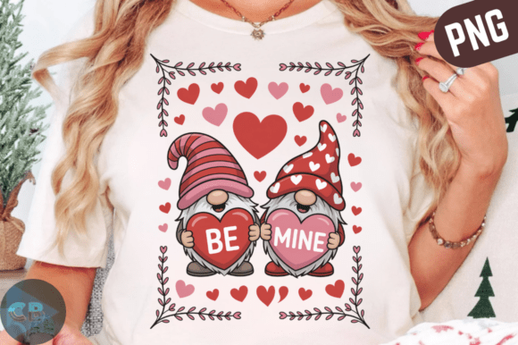 Download Valentine Gnomes Holding Hearts PNG - Art Collection