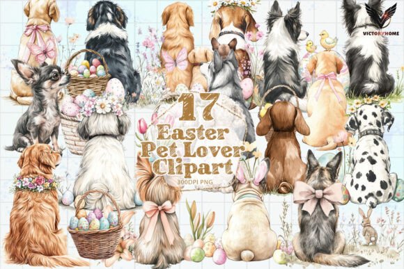 Download Easter Pet Lover Clipart PNG - Art Collection