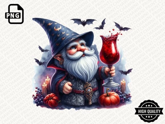 Download Watercolor Halloween Gnome Clipart PNG - Art Collection