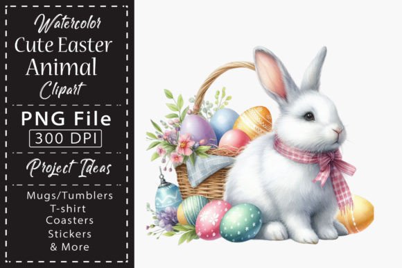 Download Watercolor Cute Easter Animal Clipart - Art Collection