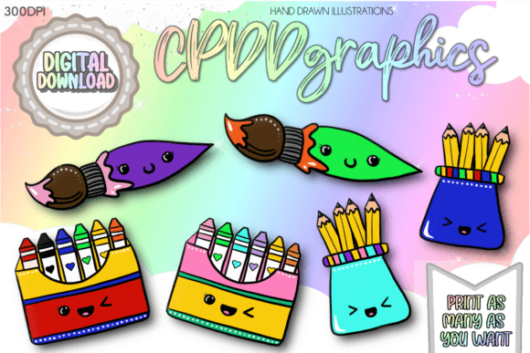 Download CUTE KAWAII ART SUPPLIES - Art Collection