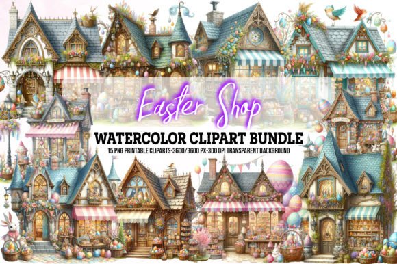 Download Fantasy Easter Shop Clipart Bundle - Art Collection