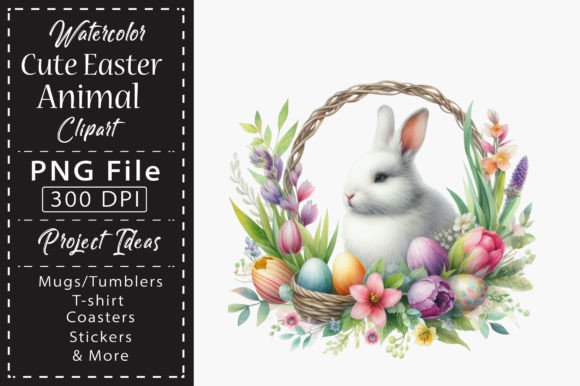 Download Watercolor Cute Easter Animal Clipart - Art Collection