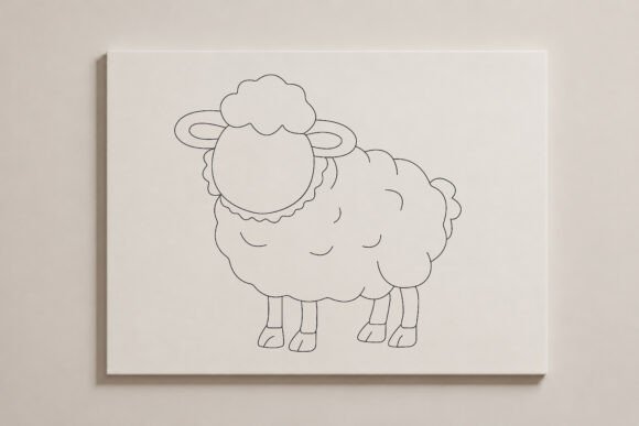 Download Eid Qurbani Sheep Line Art - Art Collection