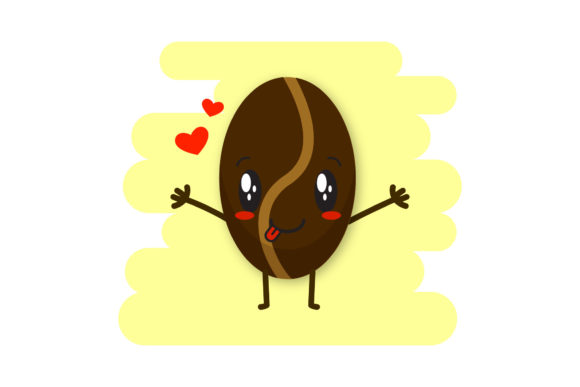 Download Coffee Beans Cute Kawaii Clipart - Art Collection