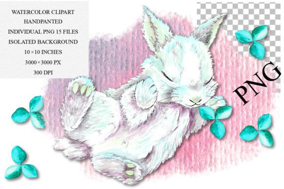 Download Watercolor Bunny Clipart, PNG - Art Collection