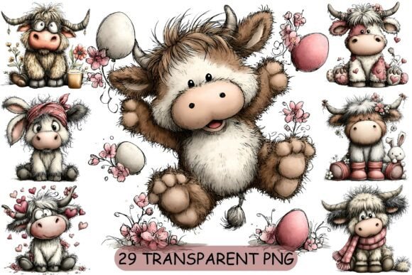 Download 29 Cute Highland Cow PNG Clipart - Art Collection