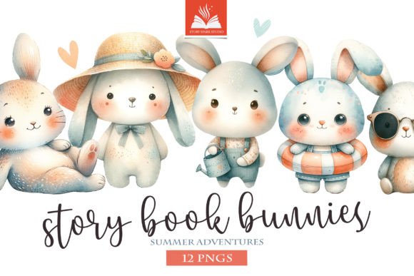 Download Watercolor Bunny Clipart. Summer PNG - Art Collection