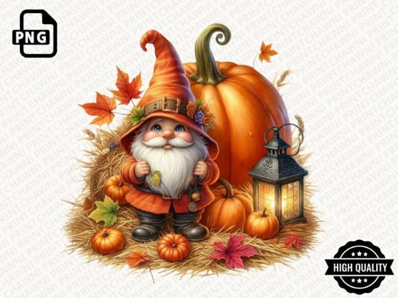 Download Watercolor Halloween Gnome Clipart PNG - Art Collection