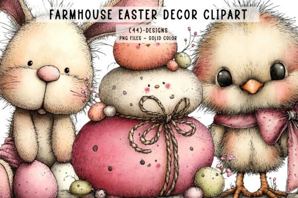 Download Farmhouse Easter Decor Clipart - Art Collection
