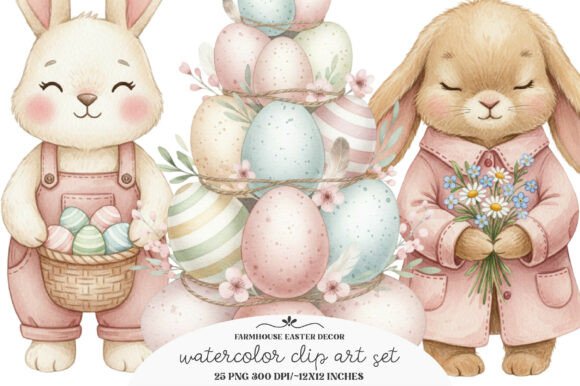 Download Farmhouse Easter Decor Clipart - Art Collection