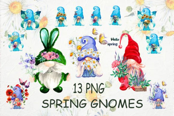 Download Spring Gnome PNG Easter Clipart - Art Collection