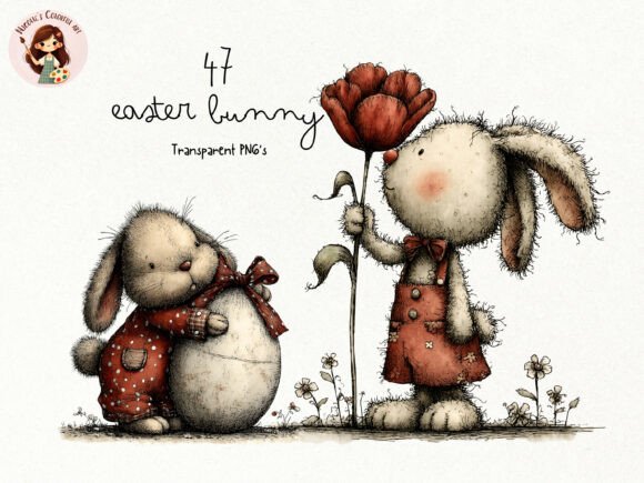 Download Easter Bunny PNG Clipart Bundle - Art Collection