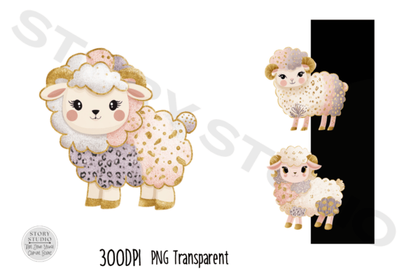 Download Adorable Baby Sheep Digital Clipart Set - Premium Resources