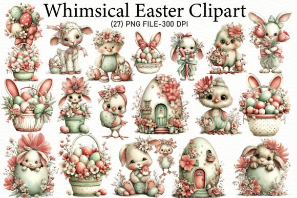 Download Whimsical Easter Clipart - Art Collection