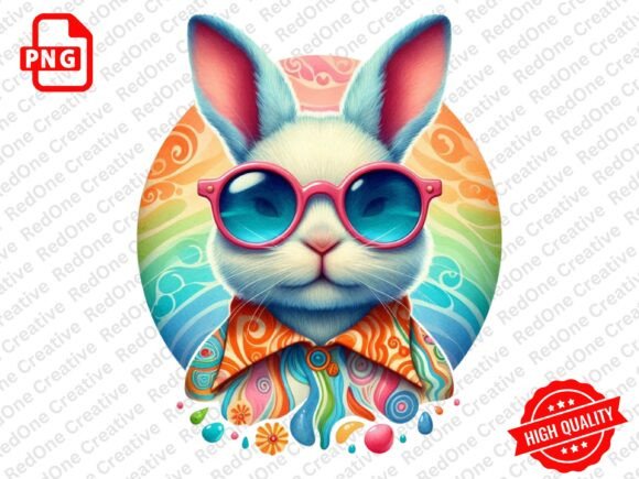 Download Groovy Retro Easter Clipart PNG - Art Collection